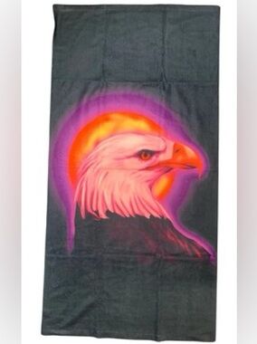 NEW TRAVIS SCOTT CACTUS JACK ASTROWORLD TOUR BALD EAGLE COTTON BATH TOWEL RARE